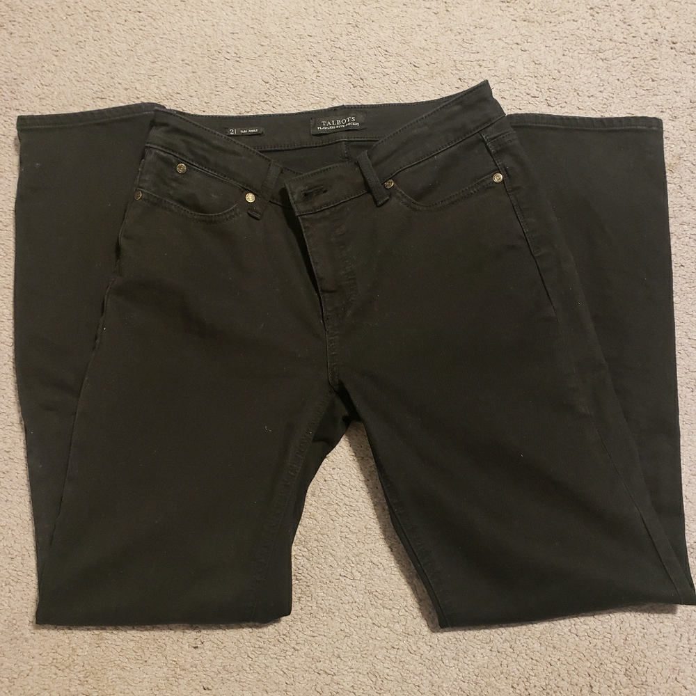 Talbots Black Jeans size 2